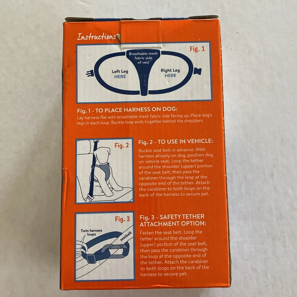 Top Paw Travel Harness for Dogs 60- 120 Lbs. Size XL NWOT